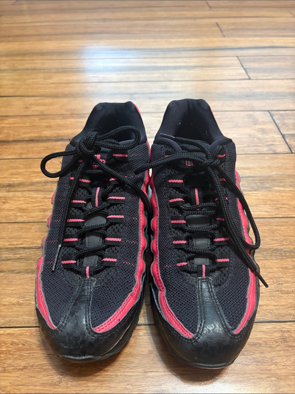 Nike Air Max 95 Kids Girls Size 7Y Black Cat Halloween 310830-001